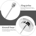thumbnail image 3 of Raindrops 4Pcs Compact Flag Bracket Metal Silver Holding Flags for Historical Events, 3 of 8