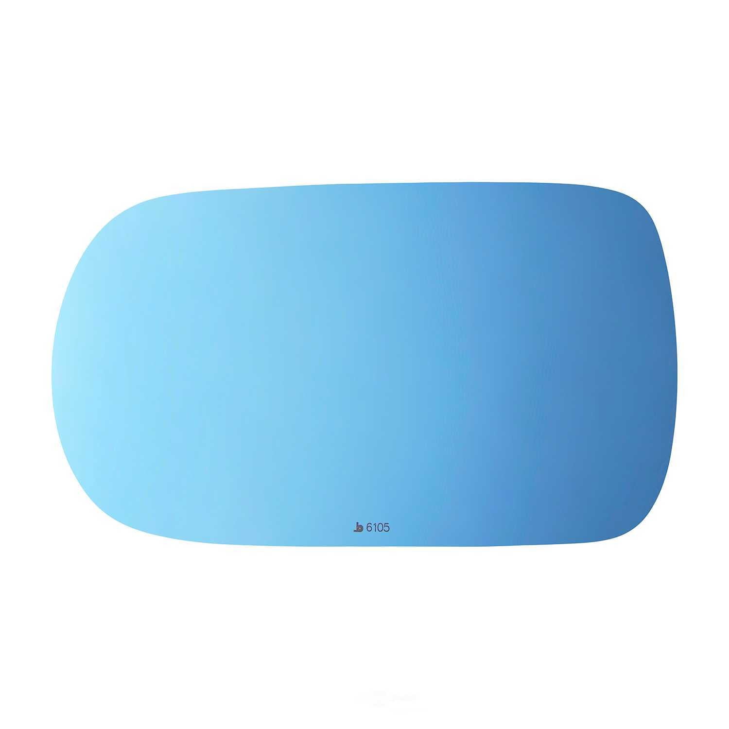 Burco Side View Mirror Replacement Glass - Blue Glass - 6105