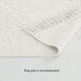 thumbnail image 5 of Jean Pierre Ricardo Cotton Fringe 21 x 34 in. Bath Rug, White, 5 of 11