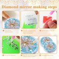 thumbnail image 2 of Cuadros Decorativos DIY Diamond Art Vanity Mirror Handheld Beginner Arts Crafts Regalos (067) Wdftyju embutido en tela, 2 of 8