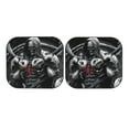 thumbnail image 7 of Windshield Sun Shade, Mecha Skeleton Warrior Foldable Car Sun Shade Windshield for Front, 2 Pieces, 7 of 7