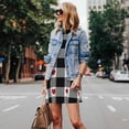 thumbnail image 4 of KLL Heart Black Buffalo Plaid Gingham Pattern Womens Summer Dresses 2025,Loose Round Neck Sleeveless Sundresses Tank Dresses with Pockets, 4 of 7