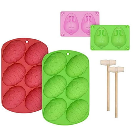 

Easter Eggs Silicone Mold Bunny Cake Baking Mold Chocolate Mold Easter Candy Cookie Mold for DIY Baking Cake