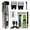 Silver, variant on Beard Trimmer for Men, Vacuum Mustache Trimmer for Less Mess, IPX7 Waterproof, Rechargeable Electric Beard Cutting Kit with Adjustable Length Comb-Built-in Vacuum for Sideburns/Stubble