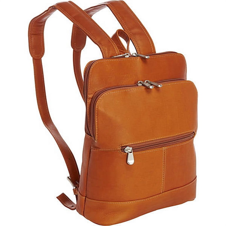 Le Donne Genuine Leather Collection Riverwalk Backpack Brown Travel Distressed Le Donne Genuine Leather Collection Riverwalk Backpack Brown  main image 3