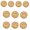 Yellow, variant on Geemin 10Pcs Round Metal Button with Hole Heart Button Sewing Button for Art Craft Coat Sewing Knitting Clothing Accessories