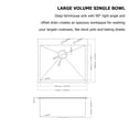 thumbnail image 2 of Logmey 25 x 22 x 10 Inch Gunmetal Black Stainless Steel Top Mount Kitchen Sink, Single Bowl, Noise Reduction, Commercial Grade, Rust & Scratch Resistant, Quick Drainage, Includes Accessories, 2 of 7