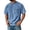 Sky Blue, variant on Yifymode Men's Vintage Washed Crew Neck Short Sleeve T-Shirt, Relaxed Fit with Chest Pocket Casual Style Black L