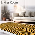 thumbnail image 2 of ODIKA 8'x10' Machine Washable Non-Slip Area Rug, Playful Wildlife Stripe Anti Slip Cartoon Design High Traffic Rug, Orange, 683482, 2 of 7