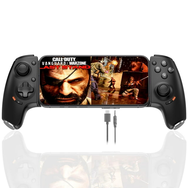 Controlador de juegos móvil Megadream Simhon 01 para iPhone 16/iPhone 15/Android USB C con conector de audio de 3,5 mm
