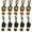 10 Pcs, variant on 10Pcs Instrument Necklaces Wooden Classic Djembe Drum Mini Pendant African Drum Bongos Percussion Jewelry Necklace Drums for Kids Adults Party Supply School Gift