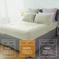 thumbnail image 3 of Marquess 4 Piece Microfiber Sheet Set Beige Queen Bedding Set, Deep Pocket Bed Sheets, 3 of 7