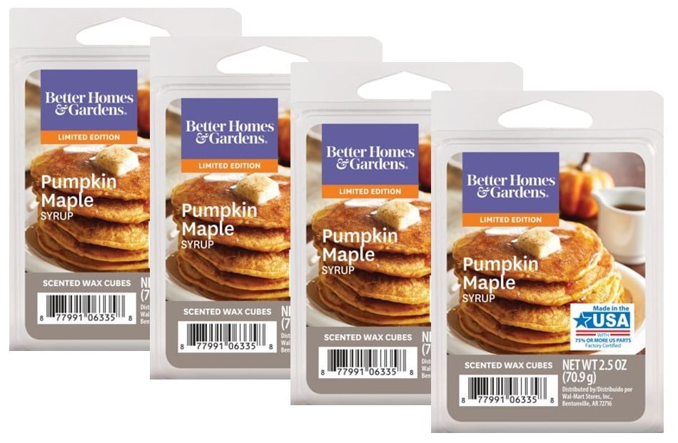 Better Homes and Gardens Pumpkin Butter Cookies Scented Wax Cubes 4-Pack