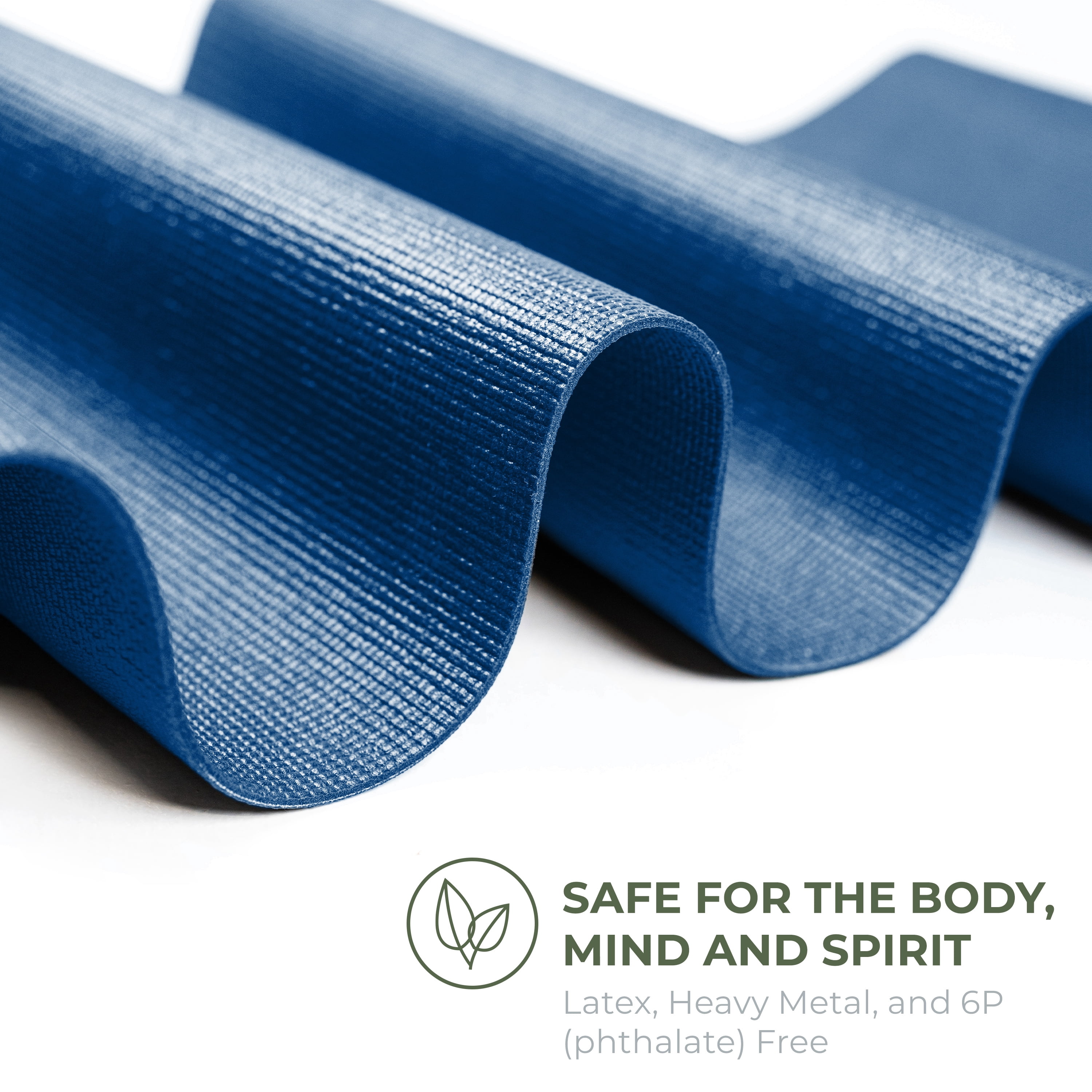 Sunshine Yoga Explore Bulk Yoga Mats, 10-Pack – 68" x 24", 4mm Thick, Non-Slip & Durable – Ideal for Studios, Schools & Gyms, Dark Blue