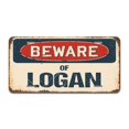 thumbnail image 1 of SignMission A-LP-04-788 Plaque d'Immatriculation en Aluminium - Attention à Logan, 1 of 1