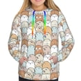 thumbnail image 3 of KLL Lovely Bear for Womens Pullover Hoodie with Pocket Hooded Long Sleeve Shirts Sweatshirt for Women-X-Large, 3 of 7