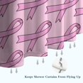 thumbnail image 6 of Pink Breast Cancer Shower Curtain 84"x72" ,Bathroom Decorative Shower Curtains Set with 12 Hooks,Modern Waterproof Washable Shower Curtain, 6 of 6