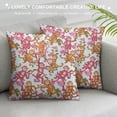 thumbnail image 3 of Qinduosi Pink Rabbit Monkeys Throw Pillow Cover Set of  Preppy Decorative Pillows Case "Aesthetic Funky Rectangular Lumbar Cushion Cover for Home Bedroom Room College Dorm Bed Couch Sofa Decor, 3 of 5