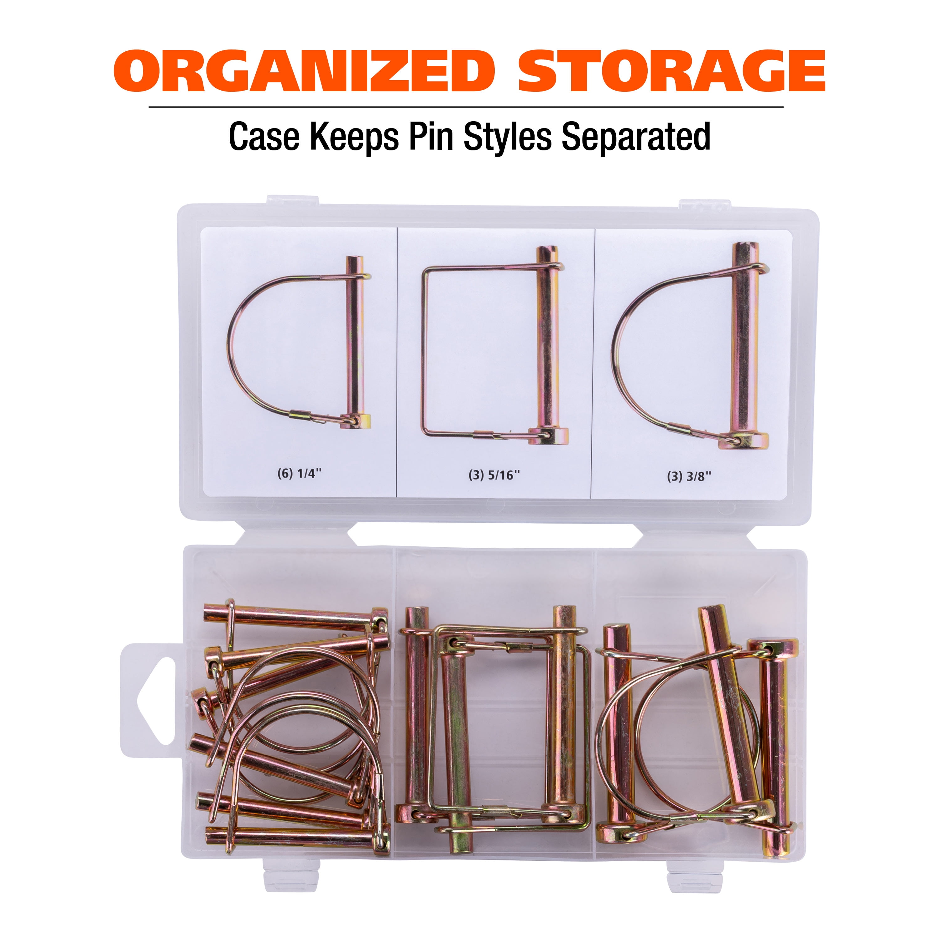 Great Neck Tools PTO Pin Assortment, 12 Piece Set