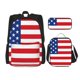 thumbnail image 1 of Disketp America Flags3 Mochila Estampada de Gran Capacidad con Lonchera y Estuche, Set de 3 Piezas para Estudiantes, 1 of 7