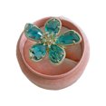 thumbnail image 1 of Decodeary Wonderful Gifts Elegant Flower Ring For Rings For Women Present Wide Application Lake Blue, 1 of 6
