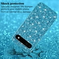 thumbnail image 4 of Compatible with Google Pixel 6A Case Glitter Bling Google Pixel 6A Phone Case for Girls Cute Bumper Shockproof Protective Cases (Blue), 4 of 14