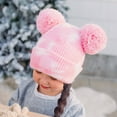 thumbnail image 2 of CC Kids Pom Pom Tie-Dye Beanie - Soft, Warm Hats for Babies and Toddlers - Cozy Winter Wear, 2 of 5