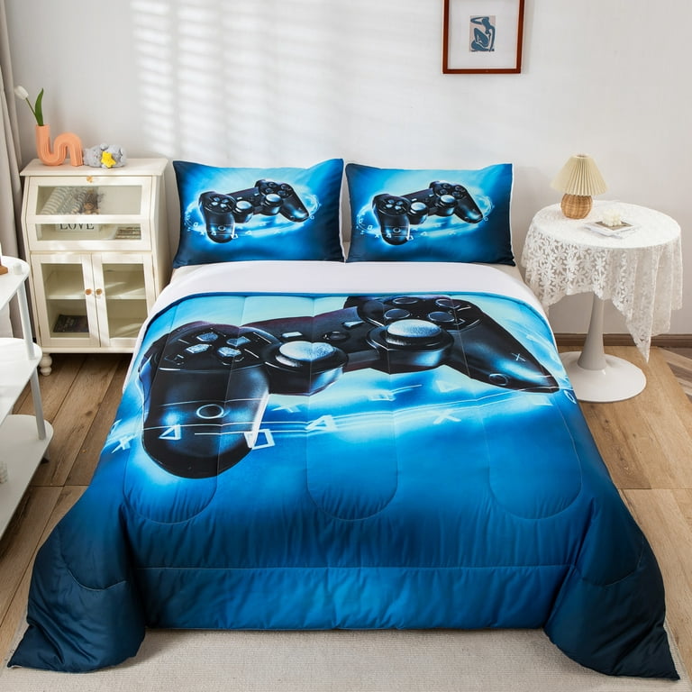  Comforter Set Queen Size, Gamer Cool Vintage Kids Soft Bedding  Set for Kids and Adults, Retro Game Gamepad Comforter Set with 2  Pillowcases for Bedroom Bed Decor : Home & Kitchen