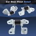 thumbnail image 7 of Passenger Side Upper and Lower Door Hinges for Jeep Grand Cherokee 2013-2021 for Dodge Charger Durango Front Right Car Door Pivot for Chrysler 300 2013-2023 55113664AI 55113660AC, 7 of 7