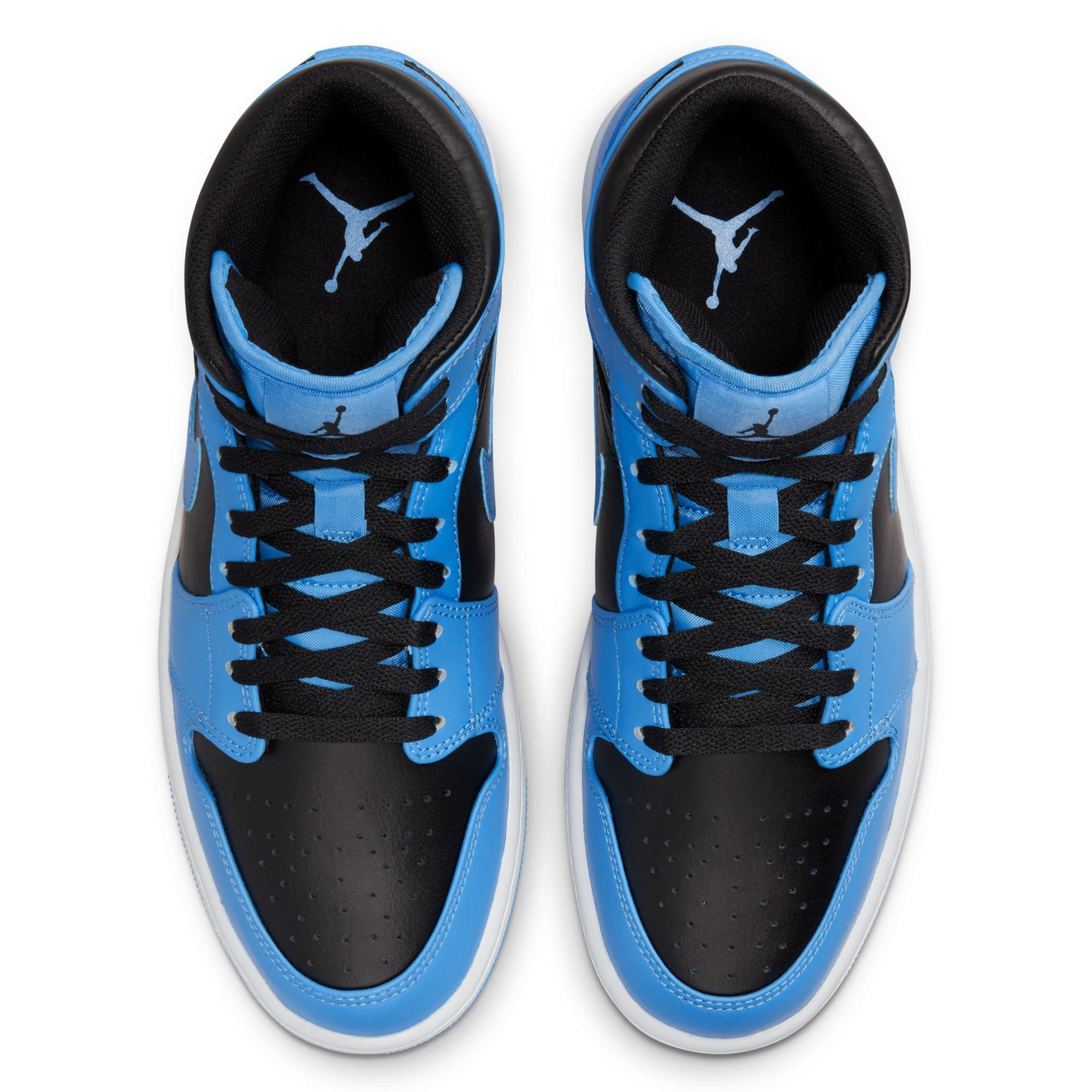 air jordan 1 mid laser blue mens
