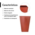 thumbnail image 3 of Maceta Minimalista Resistente Moderna Interior Exterior terracota 6.49 pulg Elly Decor MCA01TRR-9x14PMINA, 3 of 7