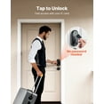 thumbnail image 4 of VEVOR Fingerprint Door Lock Set, Electronic Biometric Deadbolt Keyless Entry Door Lock with Handle, Touchscreen, Auto Locking, One-Time Code, 4 of 9