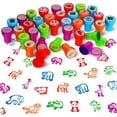 thumbnail image 2 of 10 Uds. De sellos surtidos para niños, sellos de autotinta, sellos de juguete para niños, sello de cara sonriente, álbum de recortes, pintura artesanal, decoración de álbum de fotos Tan Jianjun unisex, 2 of 2
