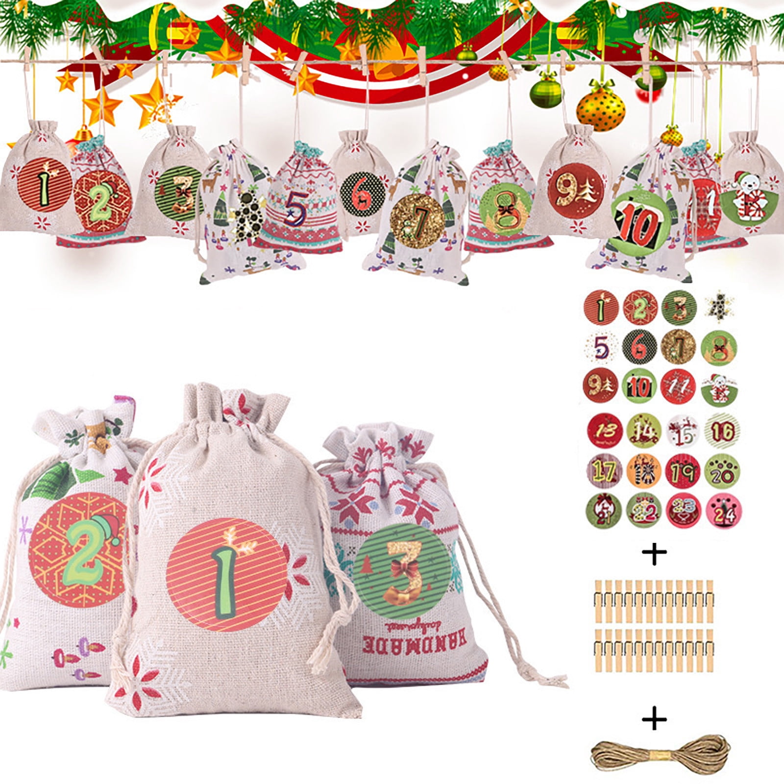 wanyng-1-24-bag-calendar-pattern-bag-gift-linen-cotton-candy-bundle-christmas-advent-home-decor-walmart-com