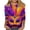 M10-Orange Tops, variant on 3/4 Sleeve Mardi Gras Outfit for Women Casual Lightweight Party Shirt Crewneck Carnival Tops Stretchy Soft Loose T-Shirts Gold Tops,Size S-5XL