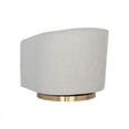 thumbnail image 5 of Sunpan Hazel 19" Modern Fabric Swivel Lounge Chair in Belfast Heather Gray, 5 of 9