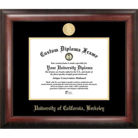 University of California  Berkeley Gold Embossed Diploma Frame