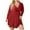 Red, variant on Womens Dresses Formal Women's Flash Dress V-neck Long Sleeve Ruffle Swinging Dress Mini Flash Dress