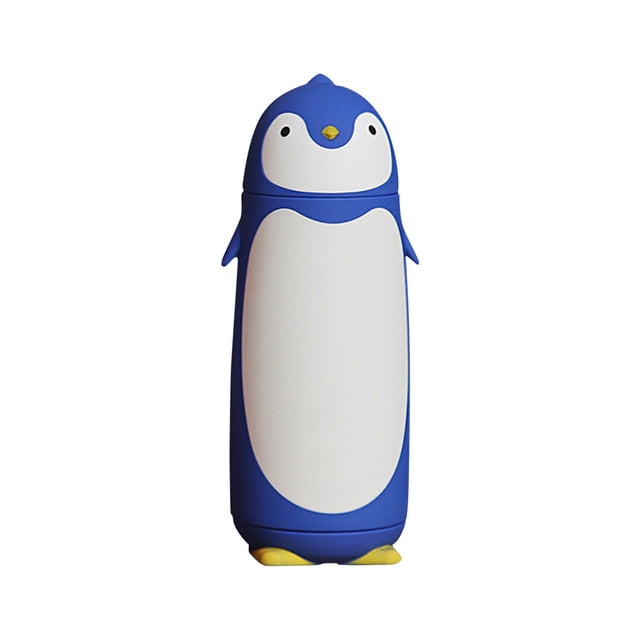 Double-Layer Penguin Glass Cup - Cute Design, Durable for Cold/Hot Drinks, Gift Idea