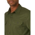 thumbnail image 4 of Wrangler Men's Long Sleeve Solid Twill Shirt, 4 of 4