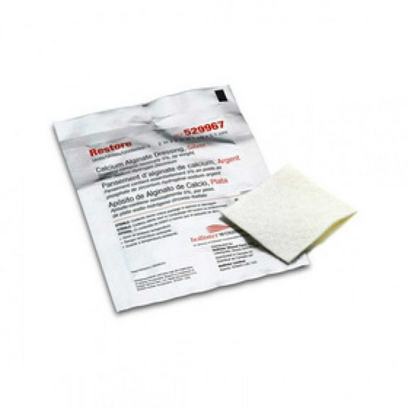 Hollister 529969 Calcium Alginate Dressing with Silver Restore, 1 Count