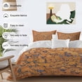 thumbnail image 4 of Boho Yellow Flowers Bedding 3 Piece Duvet Cover Set Twin Size, Spring Abstract Watercolor Floral Leaf Microfiber Comforter Cover with Zipper Closure & Pillowcases, Wrinkle & FadeResistant Quilt Cover, 4 of 9