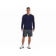 thumbnail image 3 of Camiseta Deportiva Under Armour para Hombre en Negro y Azul Marino, Manga Larga (M), 3 of 6