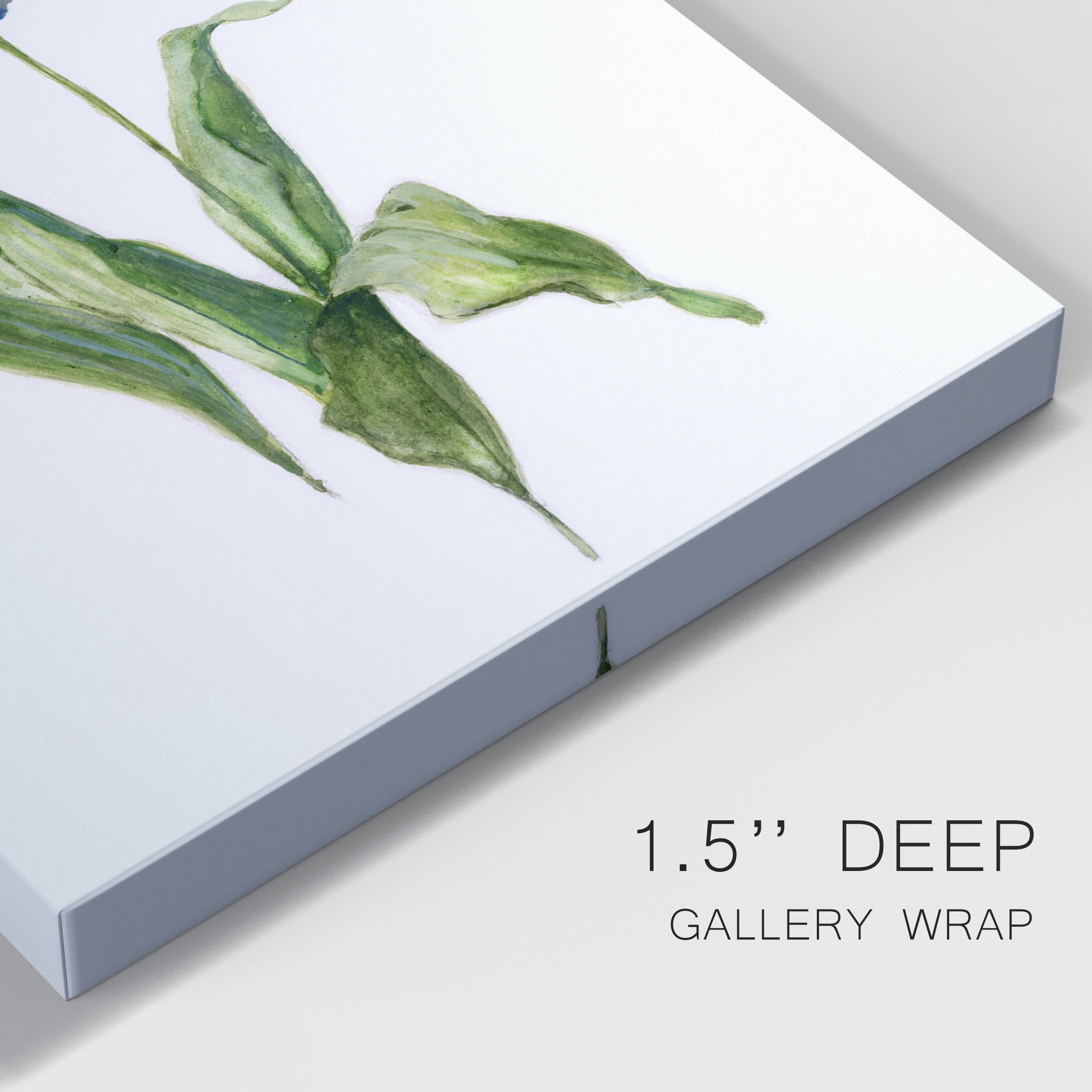 Blue Lively Botanical II Premium Gallery Wrapped Canvas - Ready to Hang - 32 x 48
