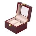 thumbnail image 1 of Miangastore Support de Rangement pour Montre Affichage Marron Portable 1Pcs 4.72x4.32x3.34 Po, 1 of 9