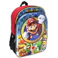 thumbnail image 2 of Nintendo Super Mario Bros All Over Character Molded Iridescent 16" Backpack, 2 of 7