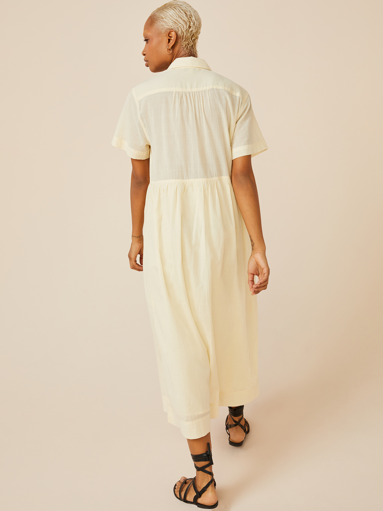 Free Assembly Women’s Short Sleeve Maxi Shirtdress - image 3 of 6