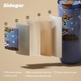 thumbnail image 6 of Sidagar 26 fl oz Stainless Steel Insulated Water Bottle with Handle, Leakproof Straw Lid, Denim Blue, 6 of 10