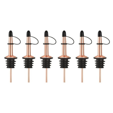 

Uxcell 6pcs Stainless Steel Liquor Pourers Liquor Bottle Pourers Tapered Spout for Wine Oil Coffee Bottles Rose Gold