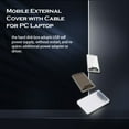 thumbnail image 2 of Professional Practical Hard Drive Housing Mechanical Wear-resistant Hard Disk Enclosure Case HDD/SSD Case with Cable Tawny Box 1Set, 2 of 6
